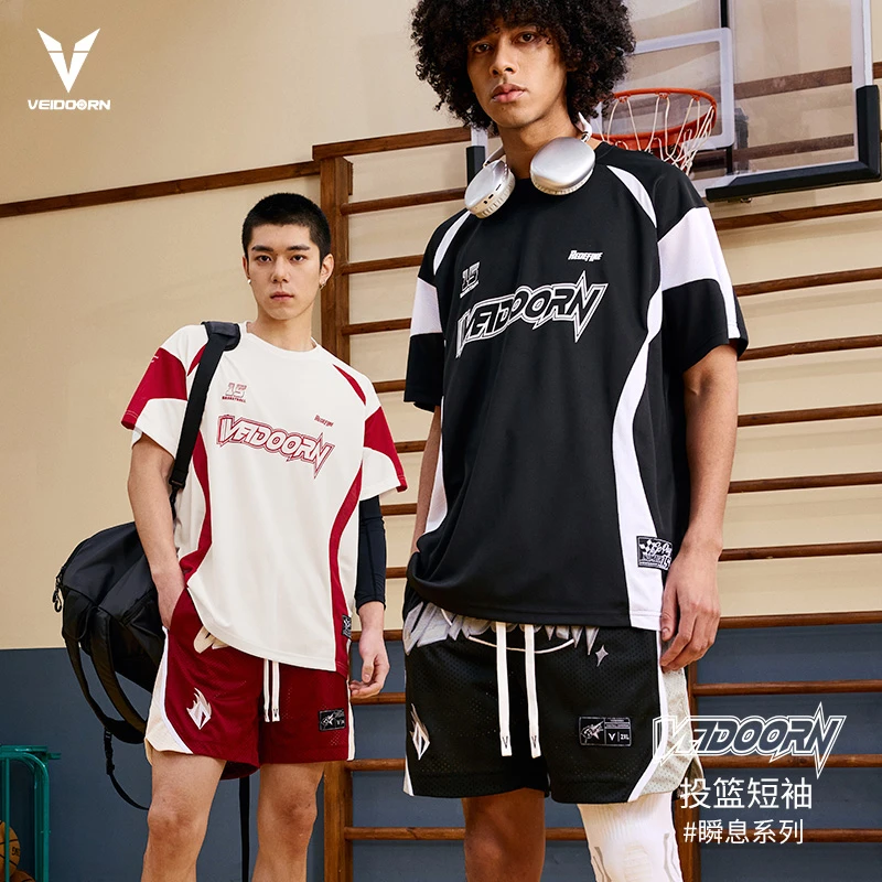 【吴泽加冕同款】维动瞬息短袖男美式投篮服运动跑步上衣透气篮球