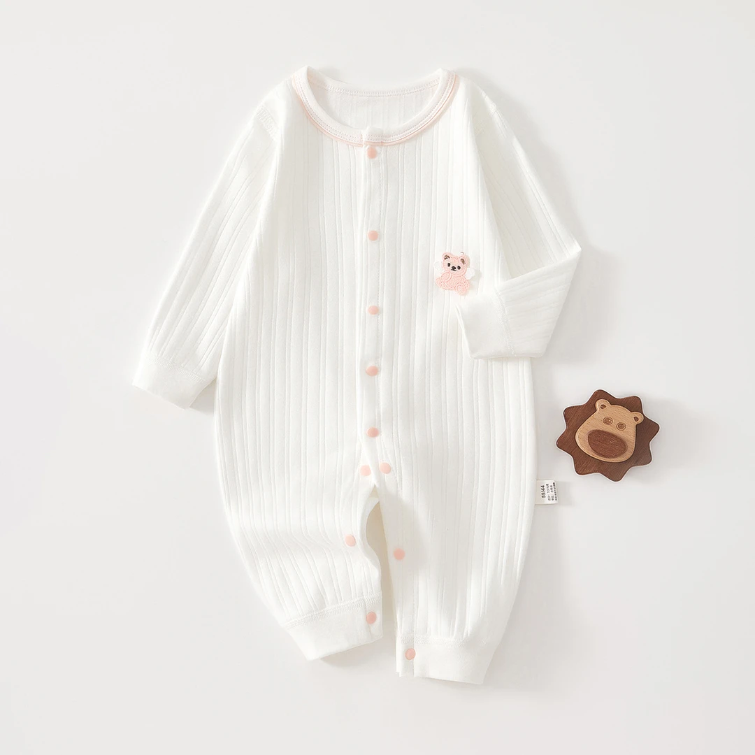 【易帛专属】婴幼儿春秋薄款纯棉无骨a类连体衣宝宝哈衣爬服秋冬服