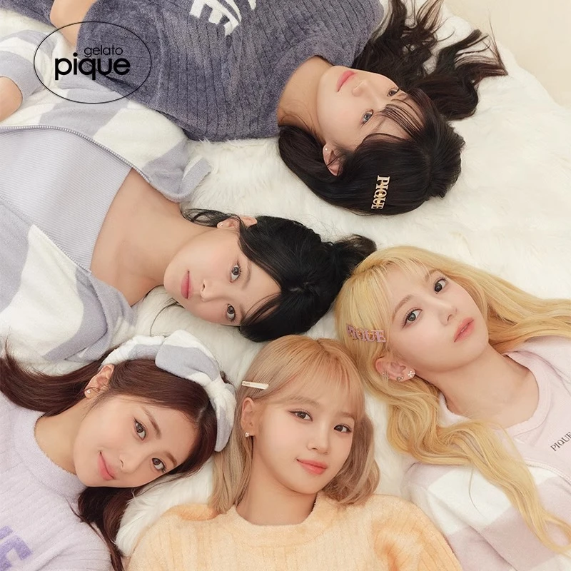 gelato pique24早秋新品女发夹字母金属一字夹两只组合PWGA244667