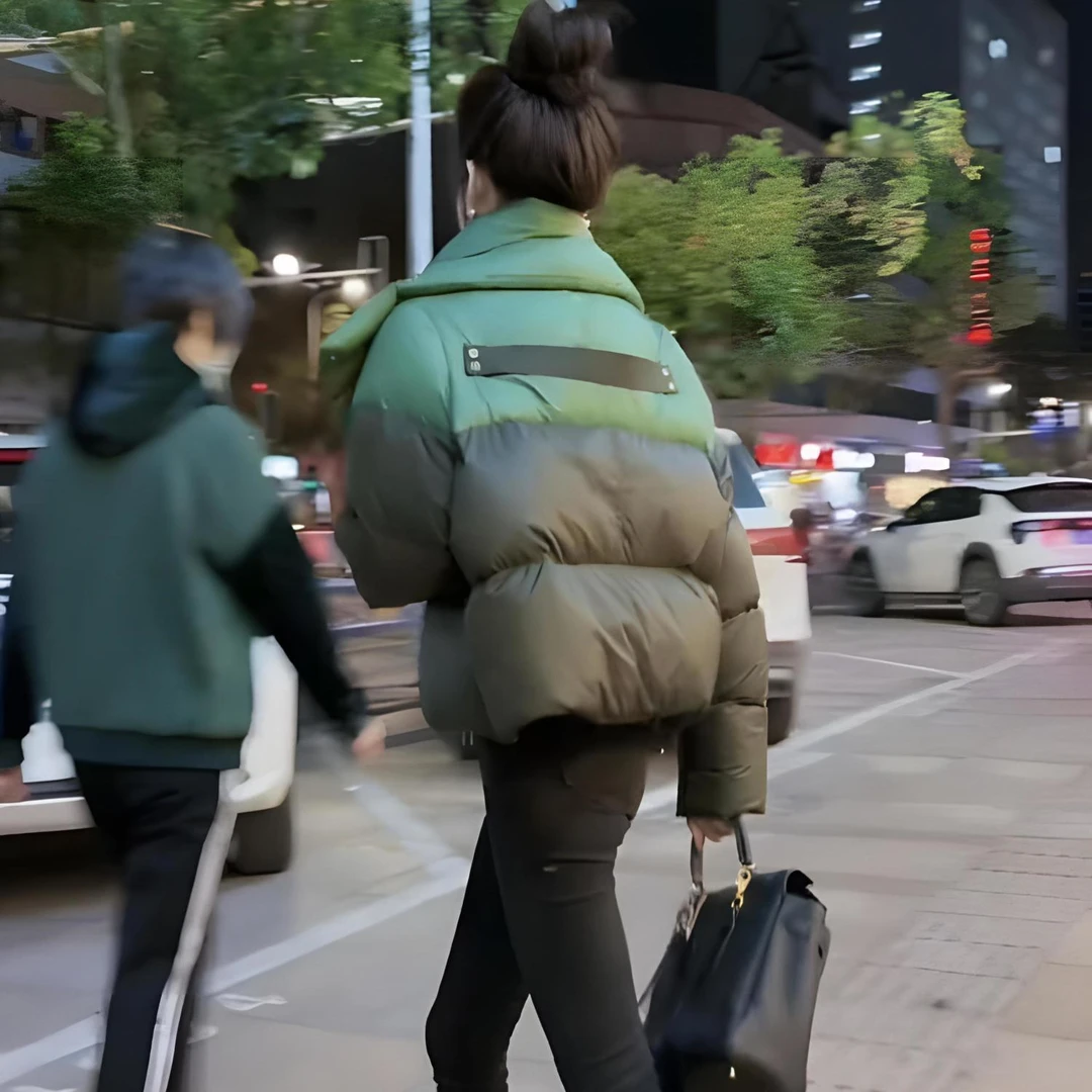 反季清仓高腰新款式时尚羽绒服女短款辣妹面包服韩版羽绒服外套YC