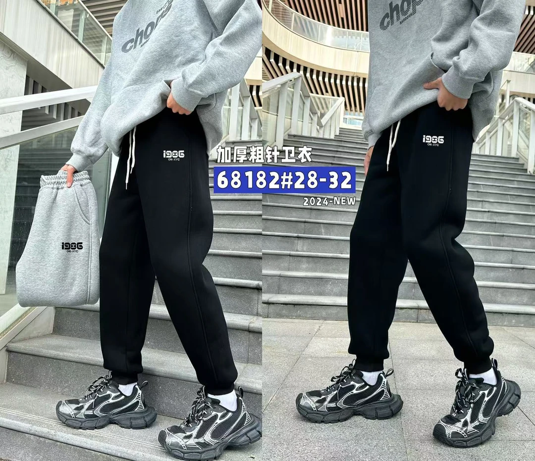 冬季儿童加绒加厚休闲运动裤