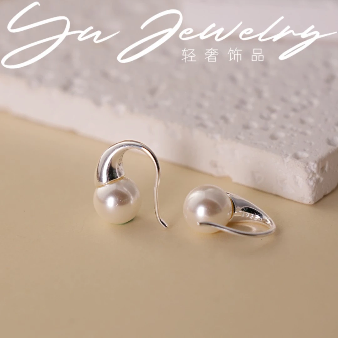 925银耳饰 【小蝌蚪】925纯银耳勾简约ins小众设计质感个性SY1008