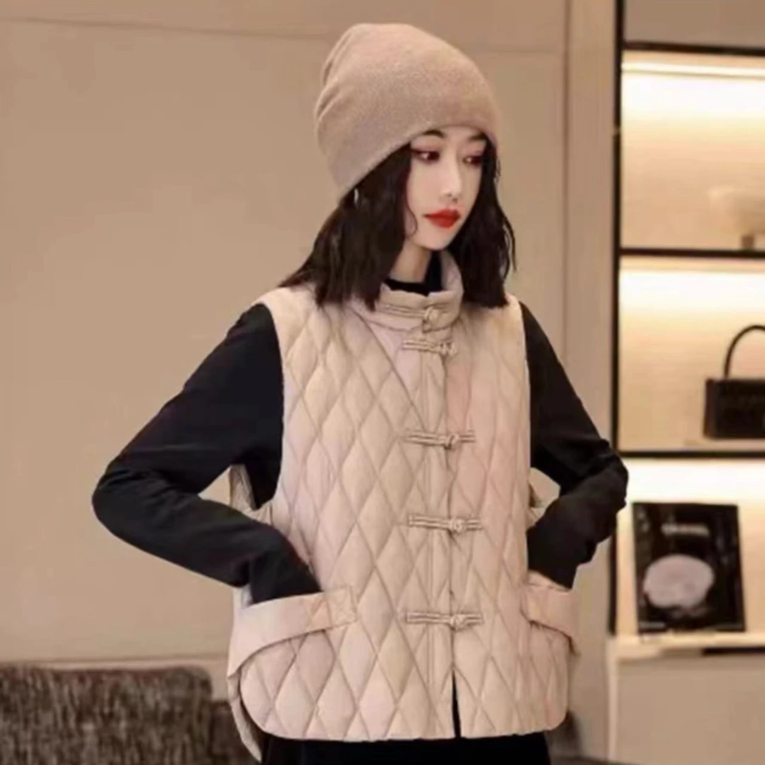 以撒 网红时尚百搭休闲复古外穿保暖秋冬立领冬季马甲马夹2830