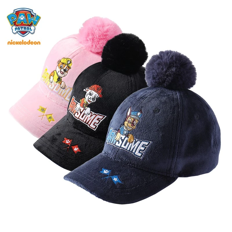 【清货】汪汪队儿童加绒鸭舌帽冬季保暖3-6岁男女宽檐毛绒棒球帽