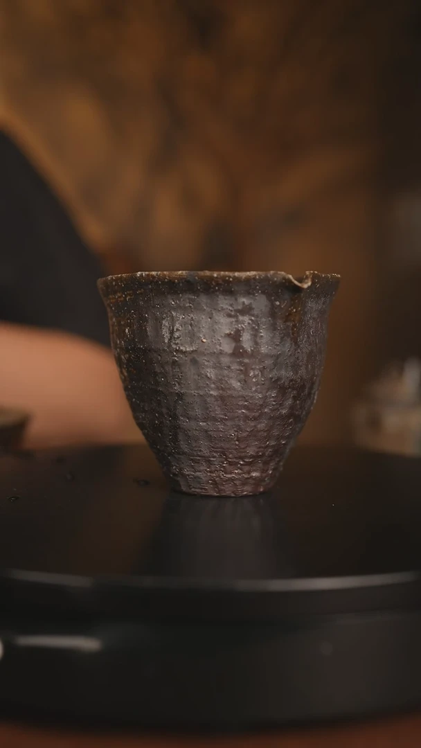 【闪购商品】杯85景德镇柴宝柴烧自然落灰器