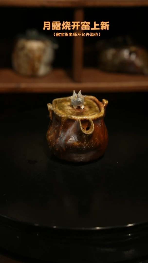 【闪购商品】杯717月露烧柴烧手捏宝瓶