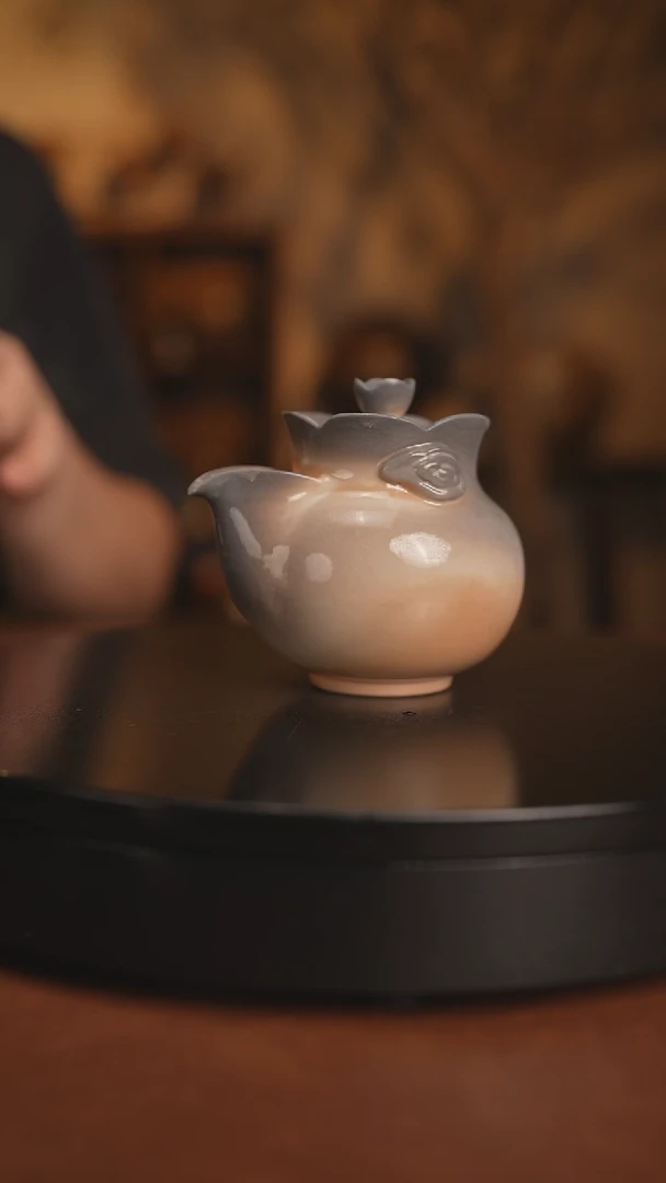 【闪购商品】杯150景德镇柴宝柴烧自然落灰器