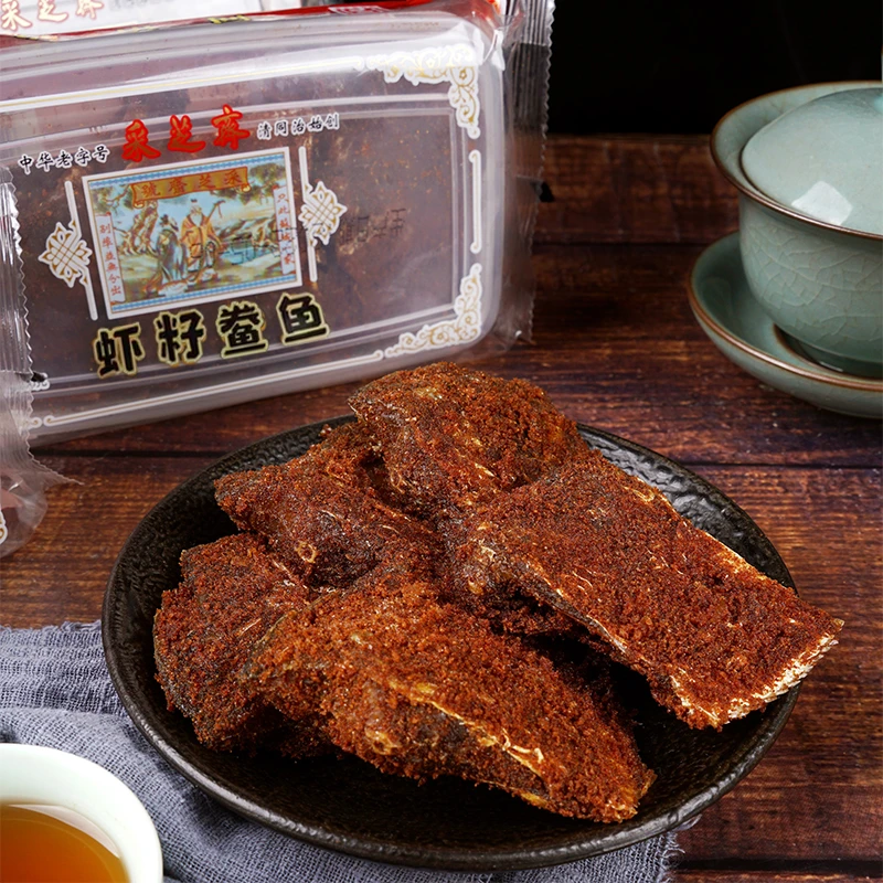 苏州老字号采芝斋虾籽鲞鱼特产零食虾籽咸鱼配粥苏州特产佐菜