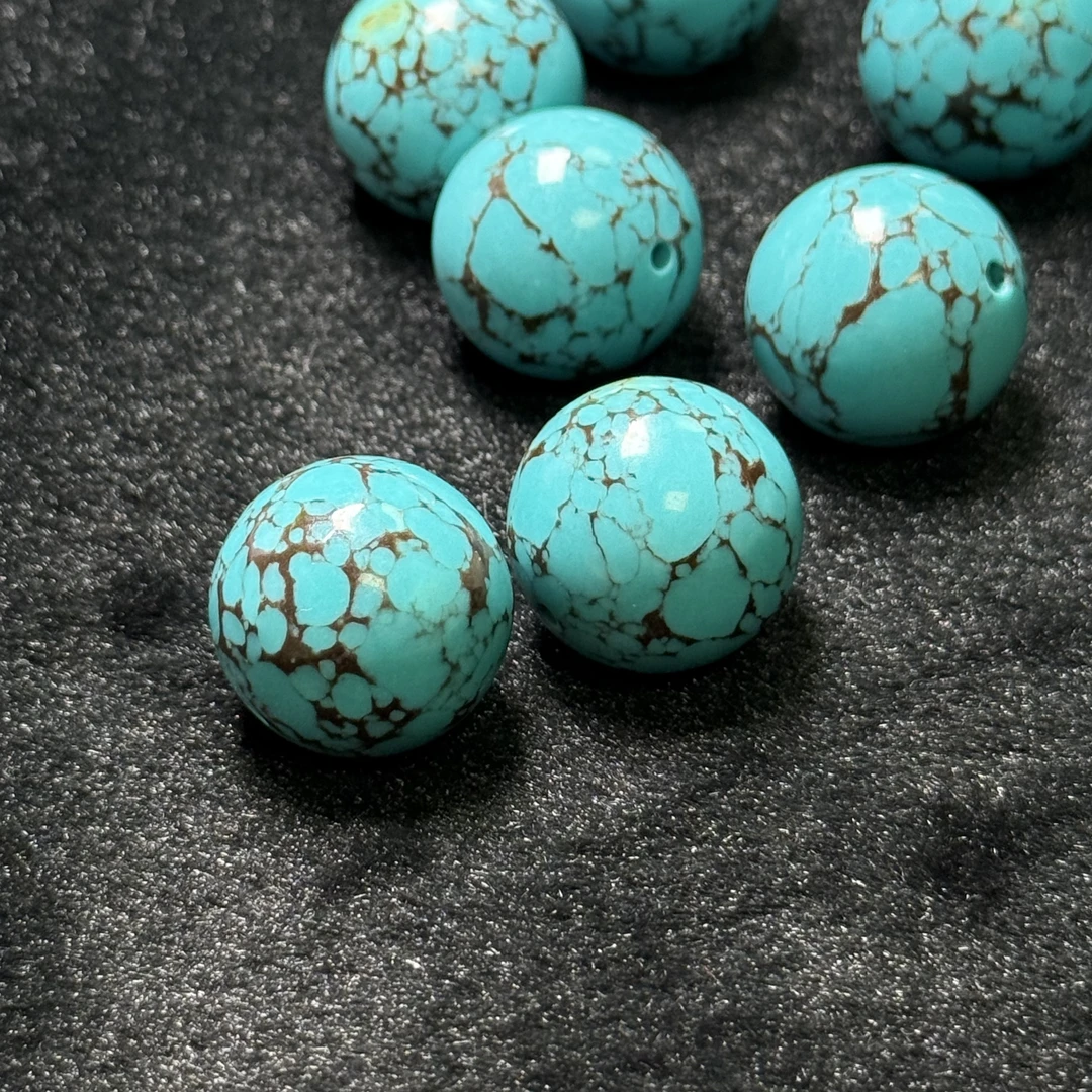 【立立】圆珠卡20mm铁线圆珠文玩配饰手工琉璃散珠【手串拍12颗】