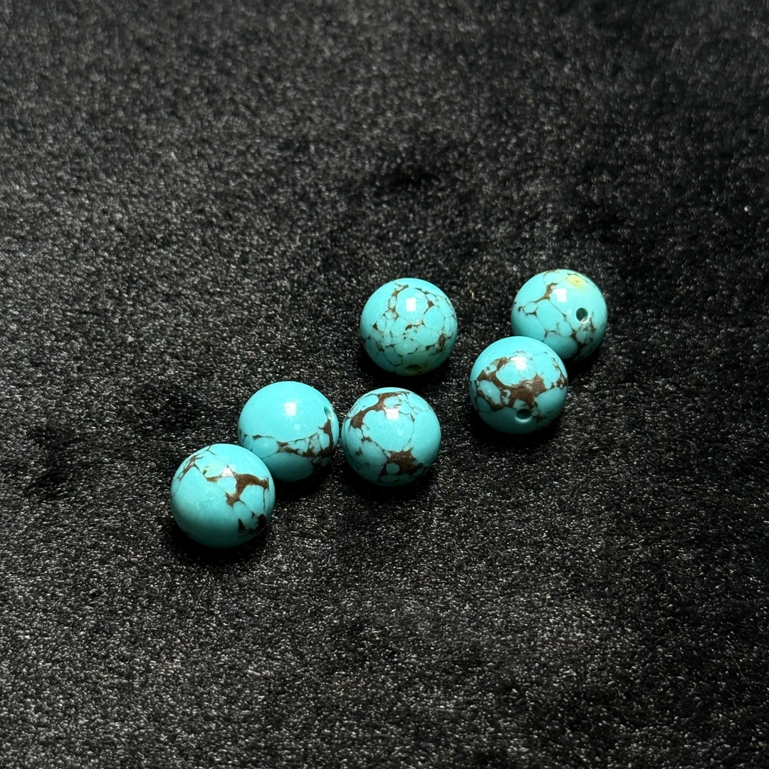 圆珠卡12mm铁线圆珠文玩配饰手工空竹散珠【手串拍18颗】