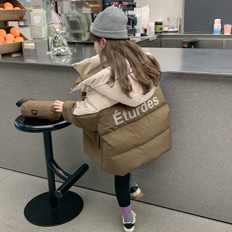 女童加厚棉服冬装2024新款洋气冬季儿童女孩大童冬款棉衣MF-6902