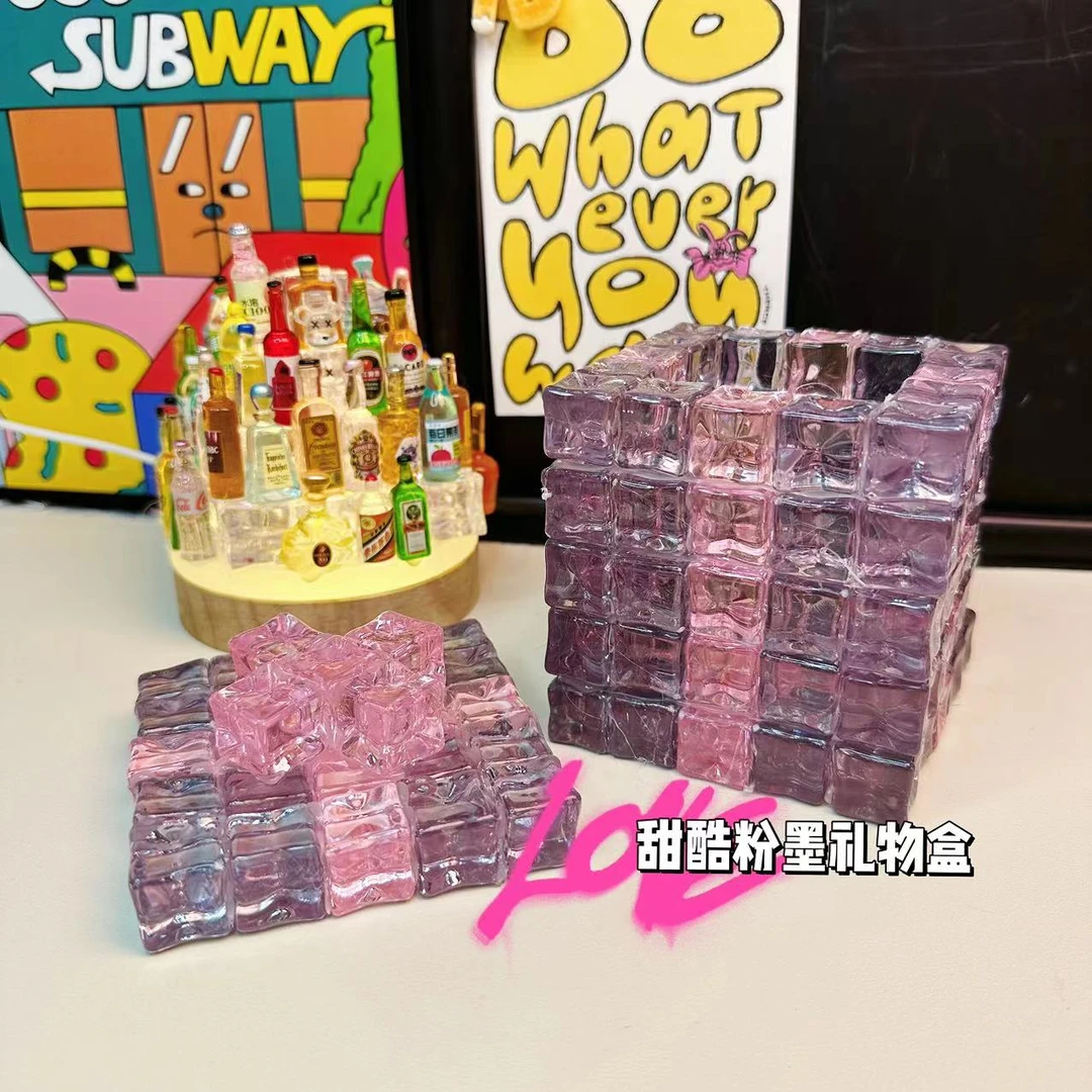 【手工冰块】diy手机支架/笔筒/化妆刷桶/摆件/烟灰缸/抽纸巾盒
