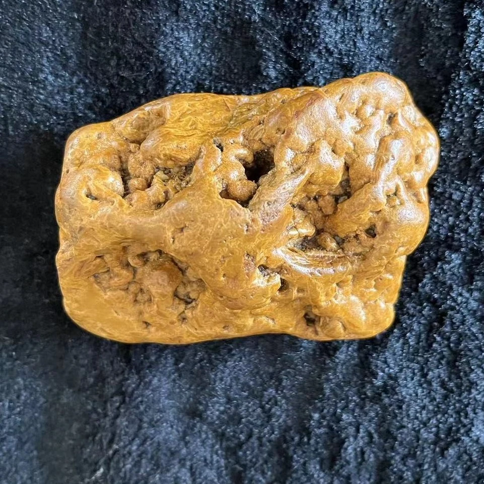 黄蜡石摆件，金印，竹丝直播间一拍一物