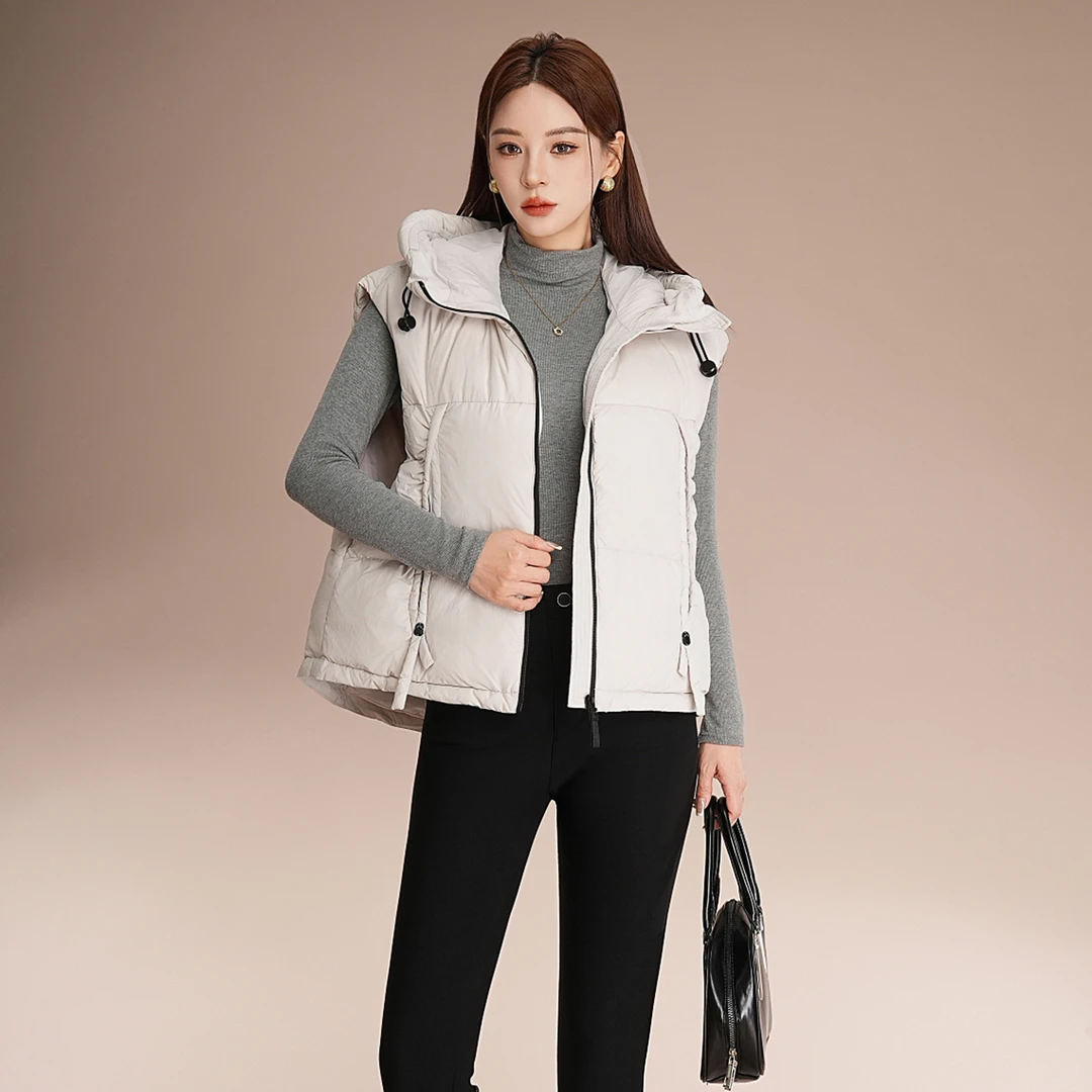 羽绒服短款时尚女士连帽保暖秋冬季休闲百搭外穿加厚 EY0UW608-OP