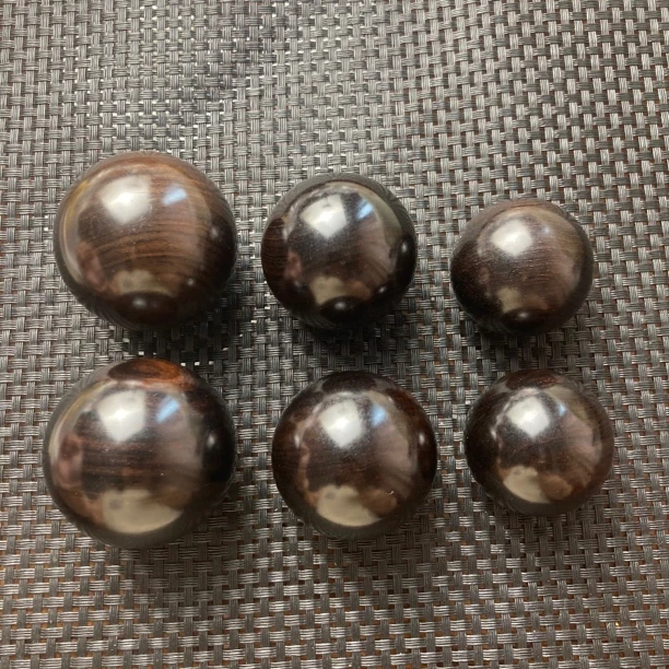 紫光檀手球圆雕手工艺木制品