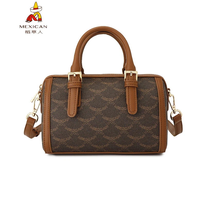 稻草人斜挎包女士包2025新款单肩包女包复古原创枕头包波士顿包潮