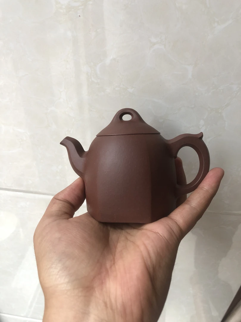 六方秦权 紫泥 经典六方茶器  围炉茗茶 容量约180毫升