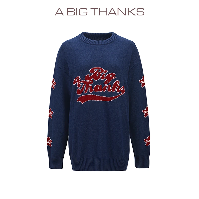 ABIGTHANKS 圆领提花毛衫 ABT2022367