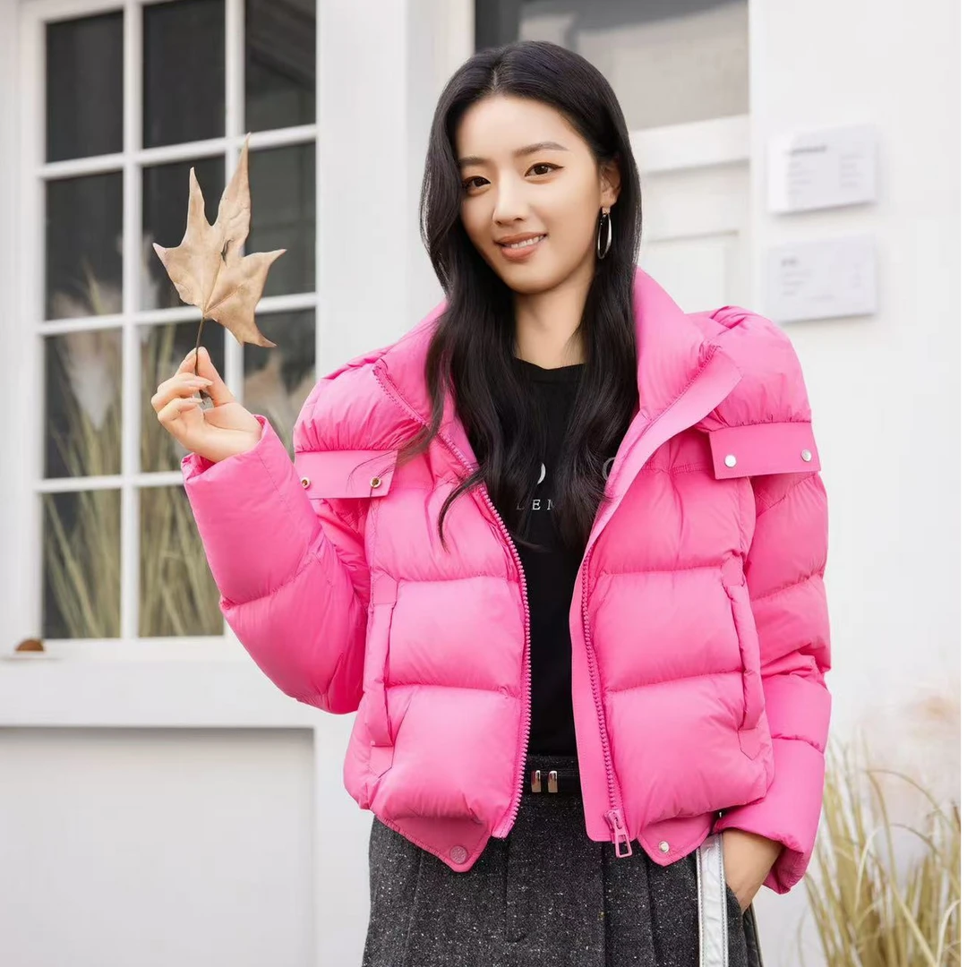2024新款短款极简风小个子羽绒服C186