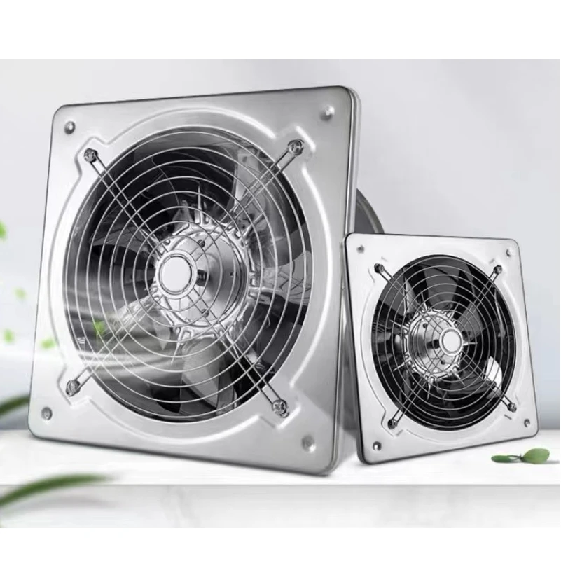 WEKECY   排气扇厨房不锈钢换气扇抽油烟抽风机排风扇壁式强力