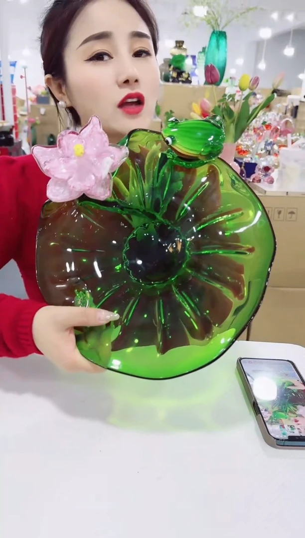 【闪购商品】MH-琉璃莲花果盘