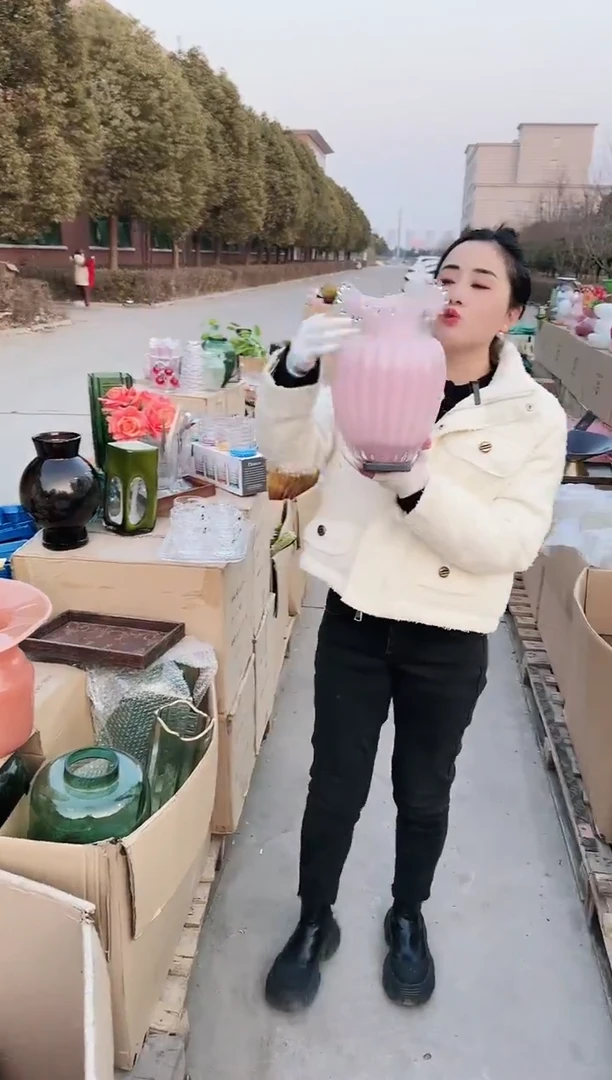 【闪购商品】L-粉色波浪花
