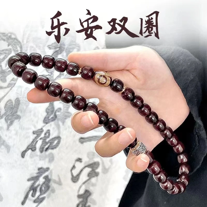 【糖心老料双圈】菩提全品镂空莲花香囊念珠文玩佛珠成品手串纯手工