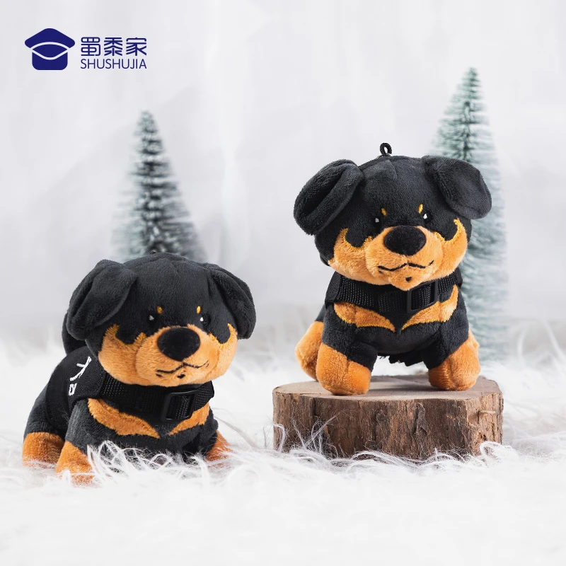 蜀黍家【罗威纳公仔】舒适毛绒款玩具挂件萌萌哒玩偶精美可送礼手办