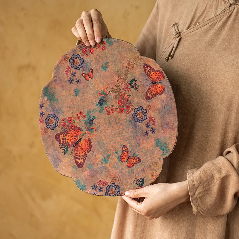 叶屿  云纱蝴蝶干泡茶席 防水茶席布垫 茶道布艺茶具国风家用桌旗