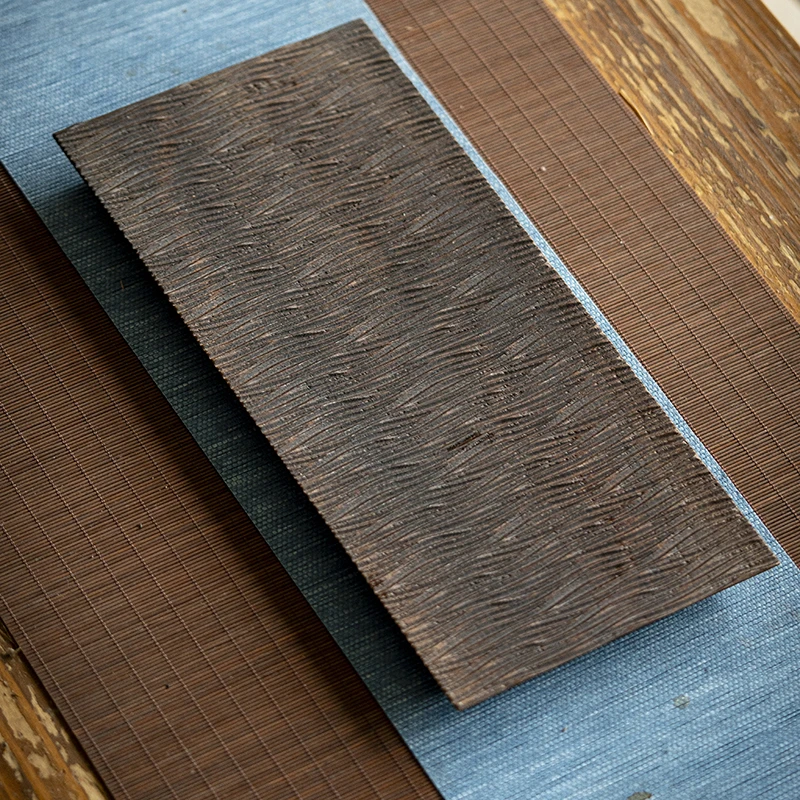 胡桃木手刻纹干泡盘小茶盘壶壶茶壶垫长方隔热垫茶道配件