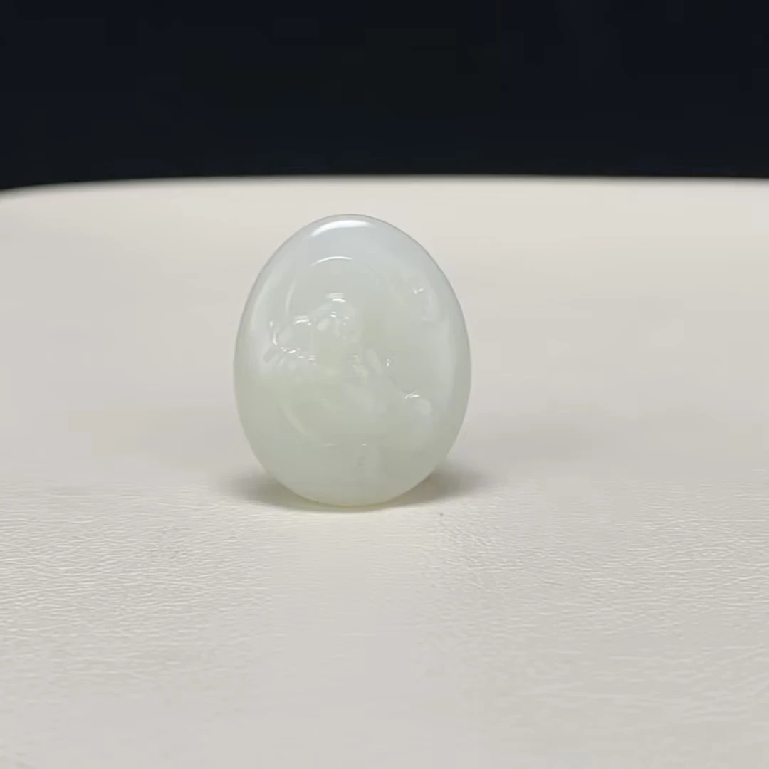 【豫人豫品】 和田玉羊脂白玉弥勒佛h237