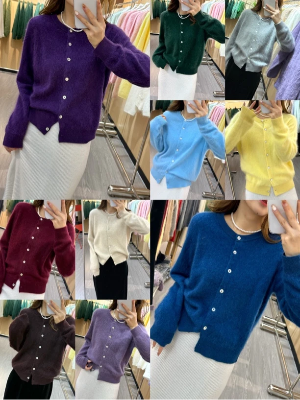 【100%山羊绒拉绒】外套BABY软糯“小皮草”皇室拉毛高级感百搭素色女