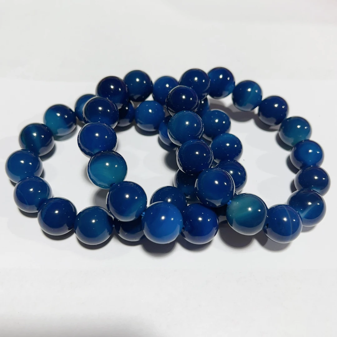 C006：精品南非极光蓝玛瑙手串16尺寸多样发一条