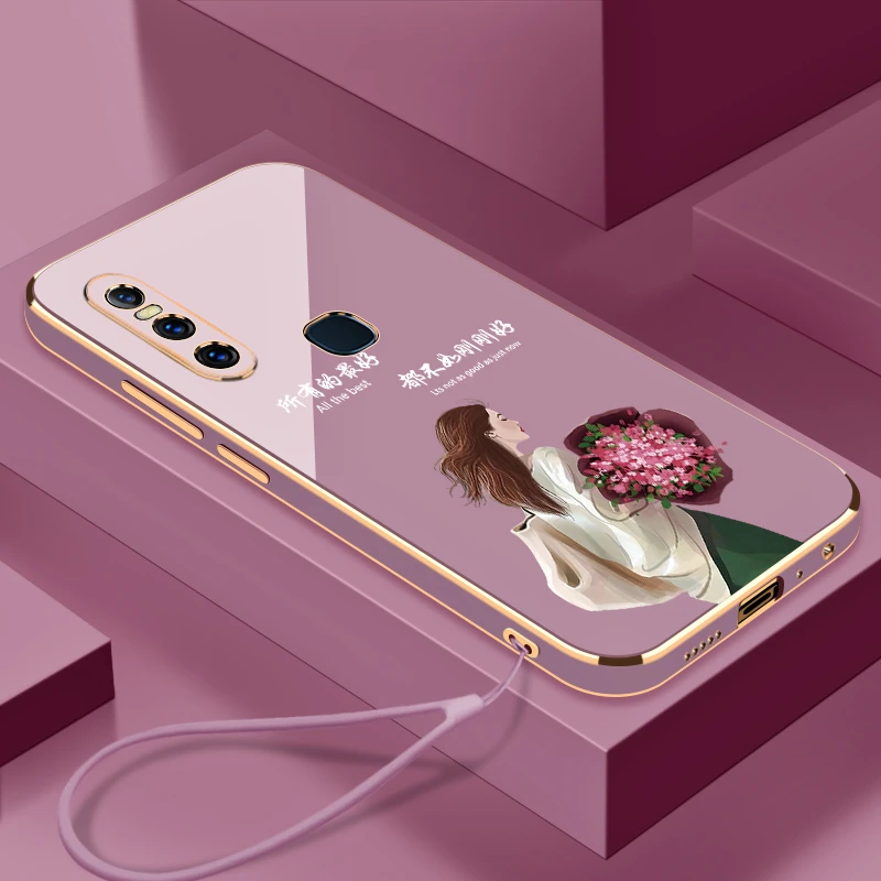 适用于VIVOS1手机壳生活是自己的全包镜头硅胶防摔女款电镀软壳