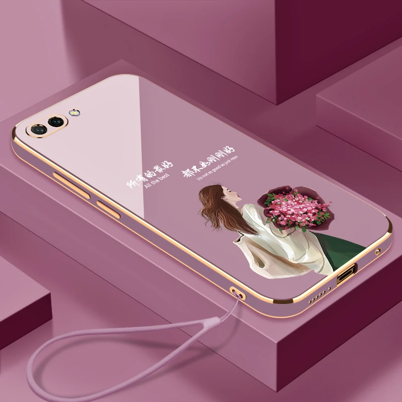 适用于荣耀10手机壳生活是自己的全包镜头硅胶防摔电镀软壳