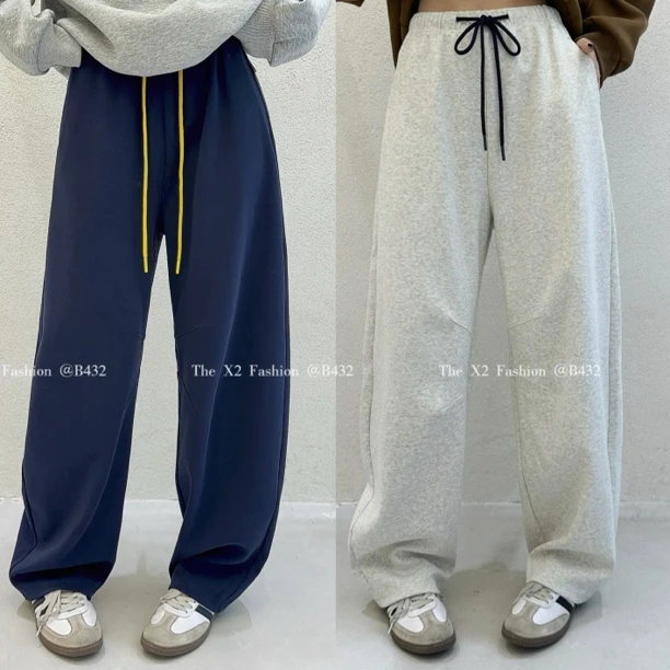 有货十三行X2#99857秋季福利高品质百搭弯刀裤，裤长：100cm