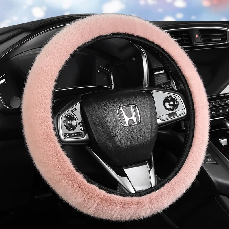 不掉毛升级加厚有弹力冬季毛绒汽车把套防寒保暖仿水貂毛防滑耐磨