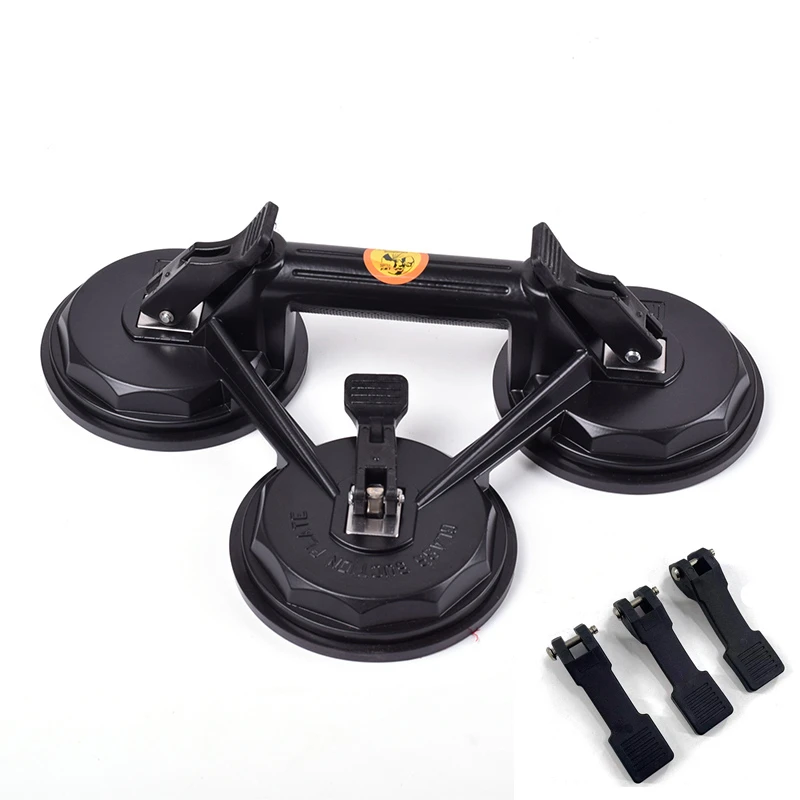玻璃吸盘强力重型吸提器双三爪真空铝合金大玻璃搬运固定工具吸力