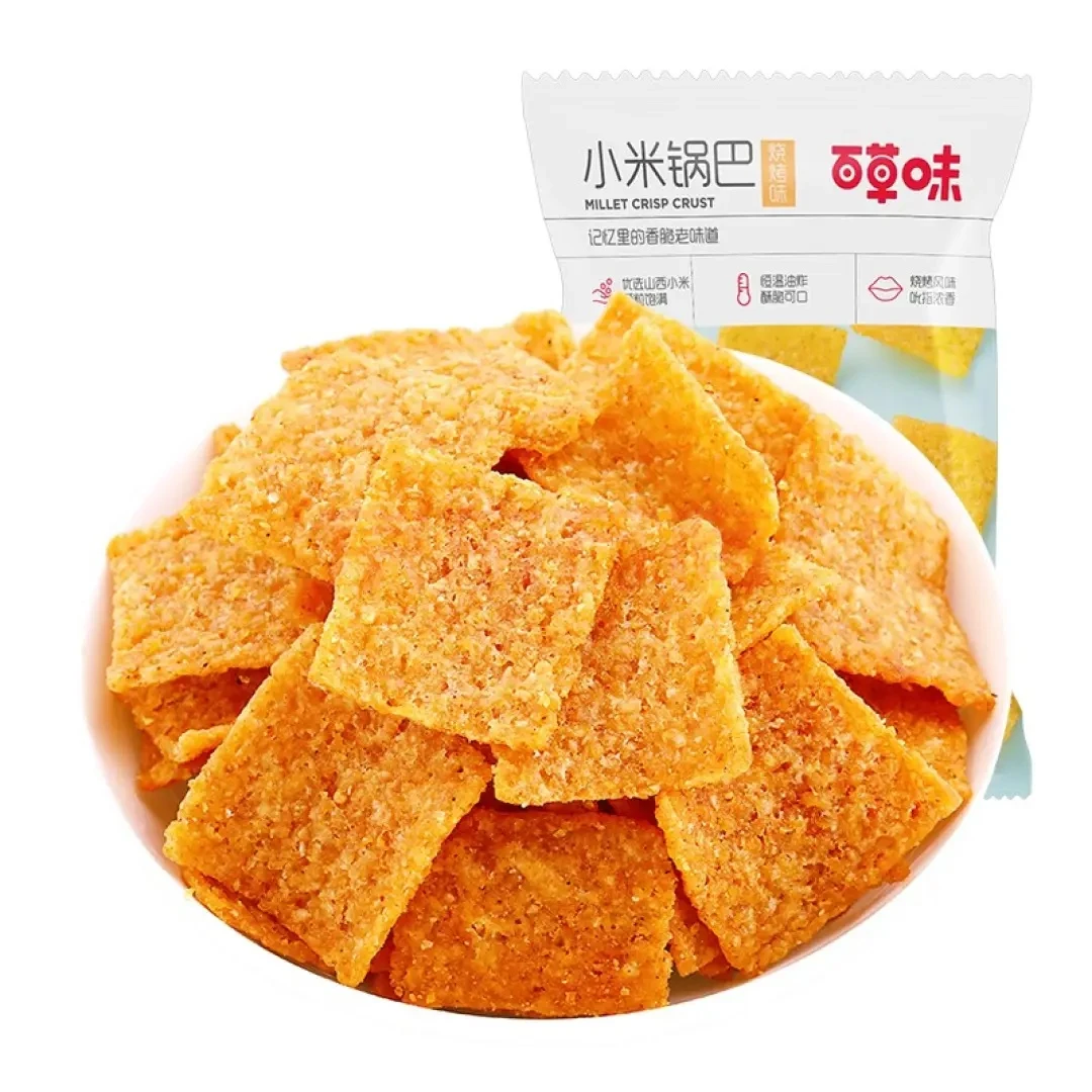 百草味小米锅巴我烤味80克