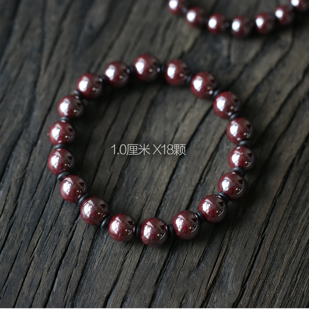 含辰砂工艺品庭硕 高纯度朱砂保真手串蛇年礼物本命年转运护身符