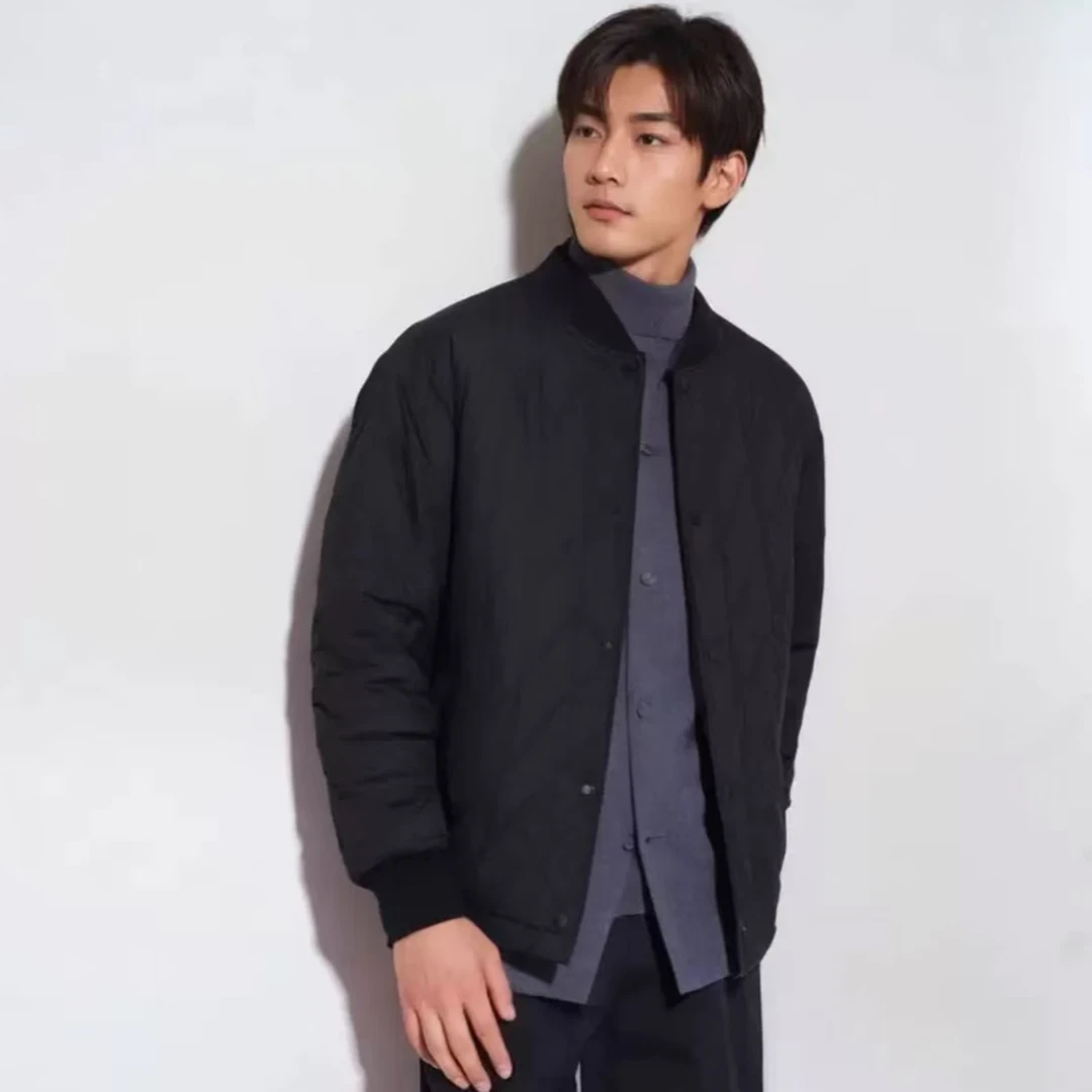 【胜华严选】保暖舒适百搭菱形格棉服夹克608