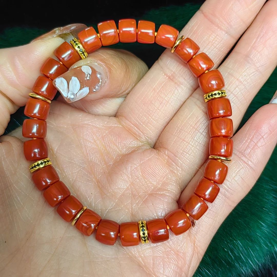 铜合金手链 满色满肉精品南Red手链 红色 老型 时尚 精美