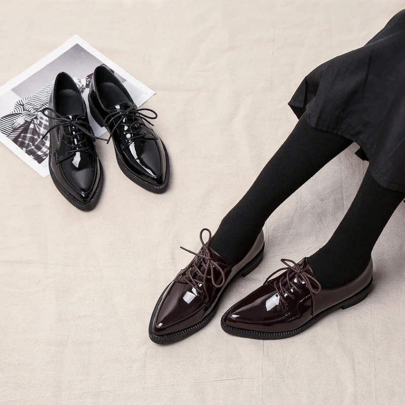 英伦风女鞋内增高小皮鞋黑色2023春秋乐福鞋女款爆款黑色小皮鞋女