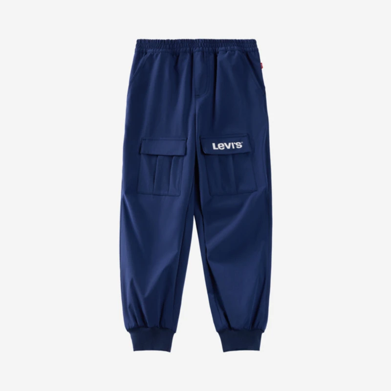 Levi's李维斯童装长裤春秋男童时尚宽松梭织长裤运动工装裤L927