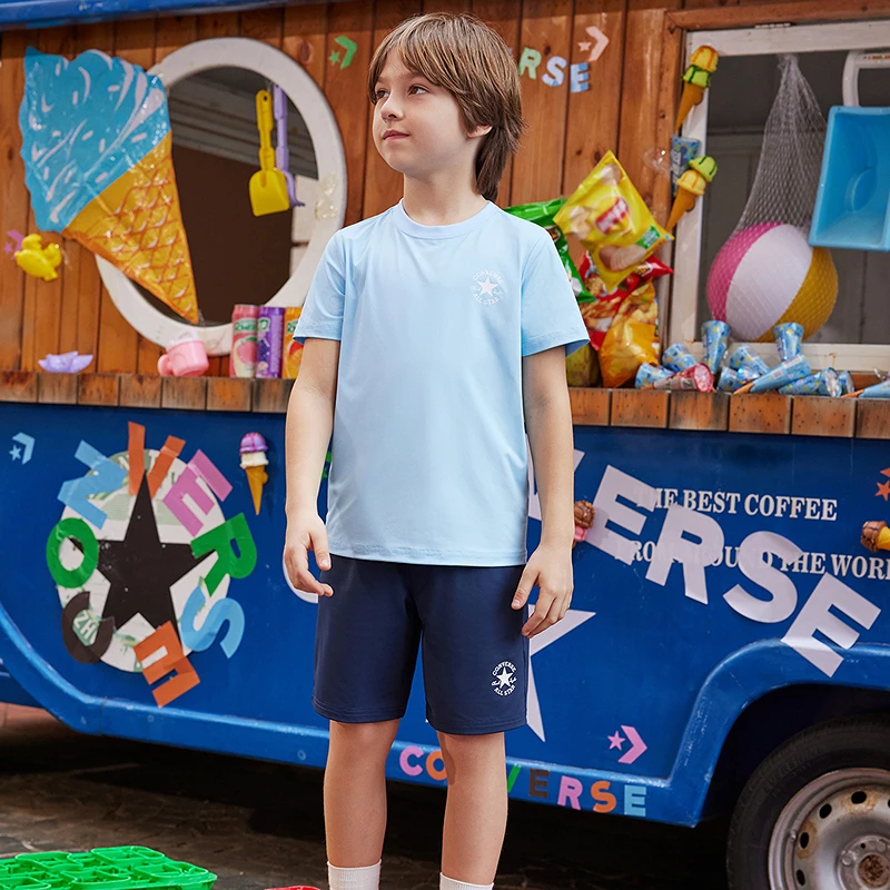 CONVERSE匡威儿童男女童装夏季休闲速干透气时尚套装CNVB-TP-G378