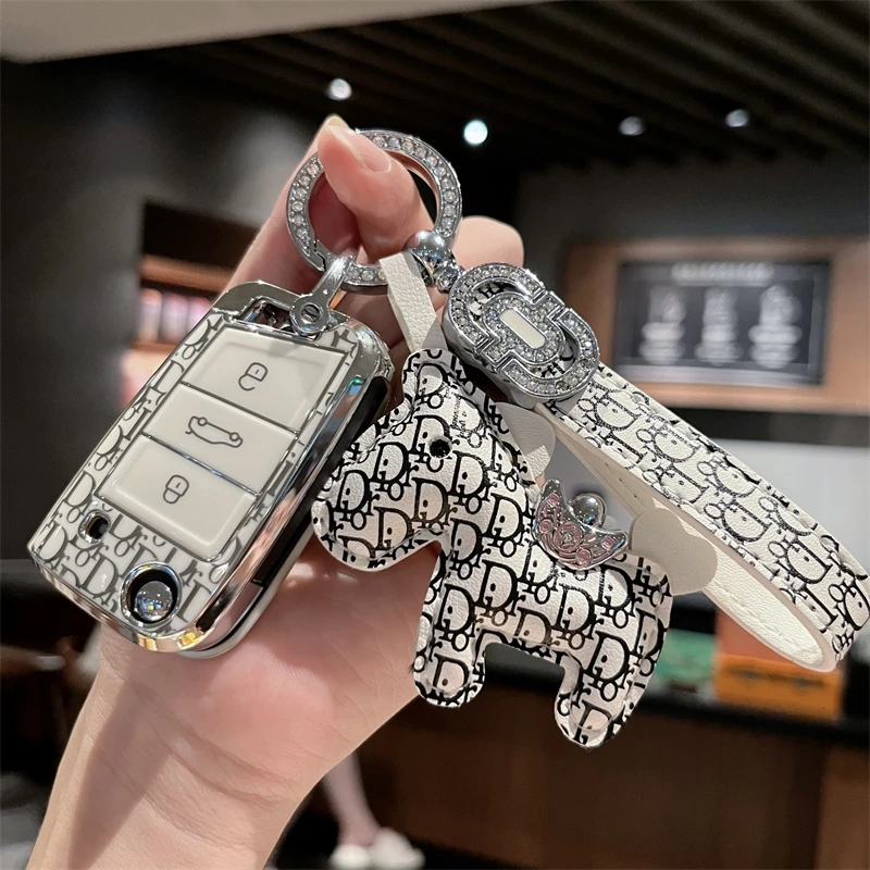 大众速腾钥匙套朗逸宝来polo凌渡车途观L探歌女途岳高尔夫探岳壳