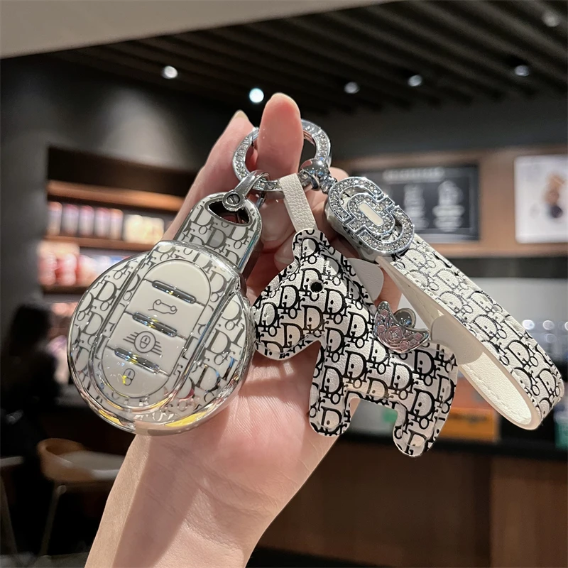 宝马mini钥匙套countryman cooper钥匙包f54f55f56F60轻奢壳扣女