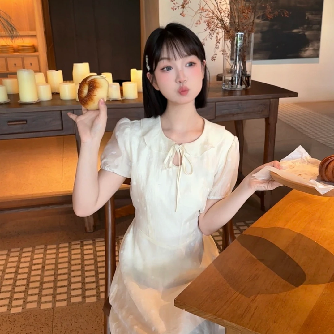 瞌睡兔定制【年终大促】月光少女 显瘦气质公主设计感连衣裙242709