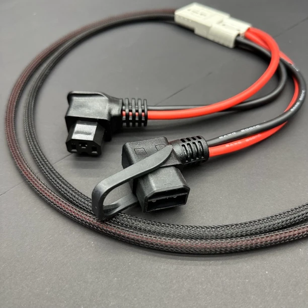 九号小牛极核一拖二大功率通用安德森品字头铁塔电池连接线耐高温