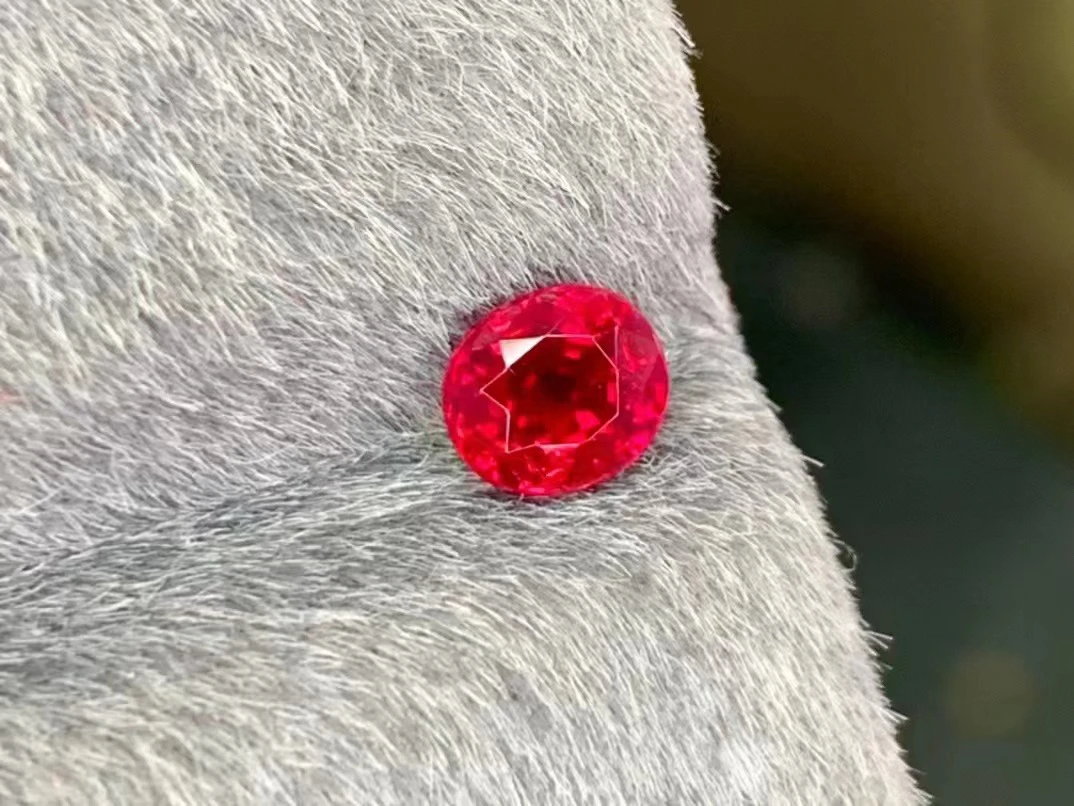 『GRS彩宝』天然无烧缅甸鸽血红宝石1.03克拉